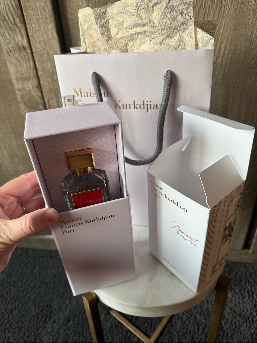 Maison Francis Kurkdjian Baccarat Rouge 540 EMPTY BOTTLE all original - Picture 8 of 8